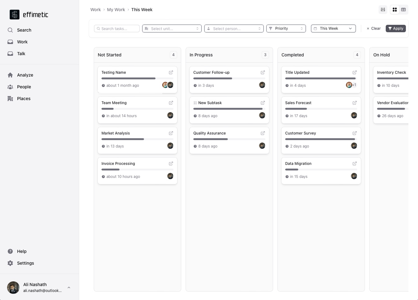 Onahiri Dashboard